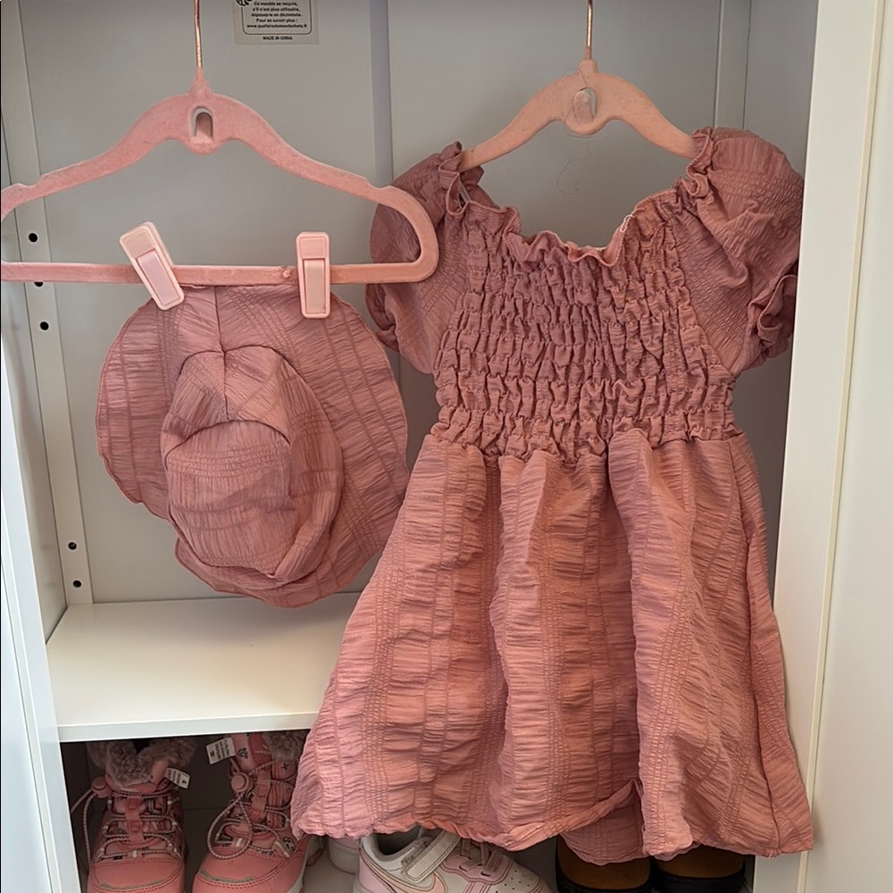 Charming Pink Kids Dress Set